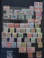 4 classeurs de timbres des anciennes possessions Britanniques  Commonwealth...