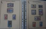2 classeurs de timbres de Saint Piette & Miquelon. Complet...