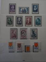 Très belle collection de timbres de France de 1940 à...