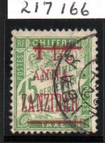 Colonies Françaises  Rare timbre de Zanzibar n° 70 oblitéré...