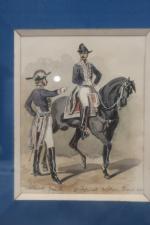 École française « Intendant général » et « Chasseur à cheval » époque IInd...