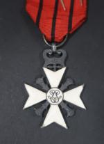 Belgique Croix du Mérite civil. Émail, ruban.