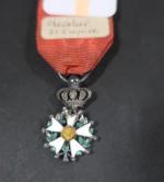 France Ordre de la Légion d'honneur. Étoile de Chevalier, époque...