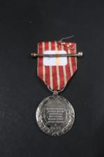 France Médaille d'Italie. Argent, ruban.
