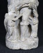 Saint-Roch en pierre sculptée, ép. XVIII's-XIX's. Haut : 34 cm...