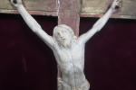 Crucifix en ivoire sculpté d'époque XVIII's. Haut. tête-pieds : 22,5...
