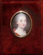 Ecole française du XVIII's : Portrait d'une dame de qualité....