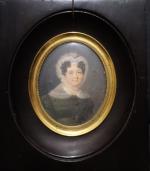 BERNY D'OUVILLE Claude-Charles (1775-1842) : Portrait de femme à la...