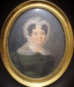 BERNY D'OUVILLE Claude-Charles (1775-1842) : Portrait de femme à la...