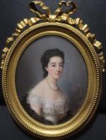 VILLENEUVE Cécile (1824-1901) : Portrait présumé de la Comtesse de...