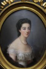 VILLENEUVE Cécile (1824-1901) : Portrait présumé de la Comtesse de...