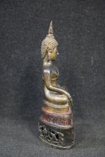NORD-THAILANDE - LAOS : Sujet en bronze avec traces de...