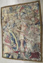 Fragment de tapisserie de Bruxelles d'époque XVI's à décor d'un...