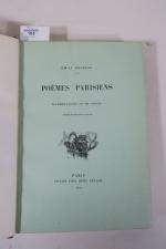GOUDEAU (Emile). Poèmes parisiens. Illustrations de Ch. JOUAS. Paris, Imprimé...