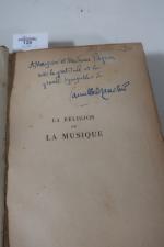 MAUCLAIR (Camille). La Religion de la Musique. Paris, Fischbacher, 1928.
In-8...