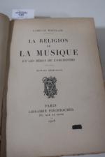 MAUCLAIR (Camille). La Religion de la Musique. Paris, Fischbacher, 1928.
In-8...