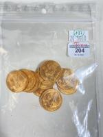 NUMISMATIQUE - 10 pièces de 20 Francs OR au Coq/Marianne...