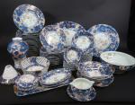 LIMOGES-HAVILAND : Service de table en porcelaine à décor polychrome...