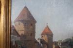 DAMERON Emile (1848-1908) : Semur-en-Auxois, sur l'Armançon. H. s. T....