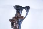 Sculpture en plâtre patiné à l'imitation du bronze, époque 1900,...