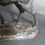 KORNILUK A.K. : Cerf bramant. Bronze patiné signé, fonte moderne....