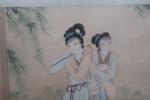 CHINE, fin du XXe siècle - Peinture à l'encre et...