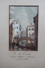 Attribué à Lancelot TURPIN de CRISSE (1782-1859) : Vue du...
