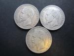 NAPOLEON III - Trois pièces de 5 Francs argent Strasbourg...