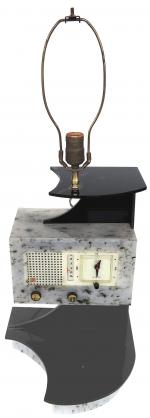 C1948 PACKARD-BELL 5RC3 a lampes  Étrange Radio-lampe de chevet...
