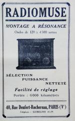 1925 RADIOMUSE RESONNANCE 4 Lampes intérieures  44x25x37 cm ...