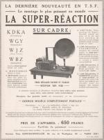 1924 Dr TITUS KONTESCHWELLER Poste a super réaction 2 Lampes...