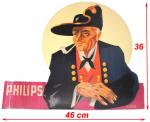 C1930-35 CARTON PUBLICITAIRE PHILIPS ALSACE  Campagne publicitaire Philips : les...