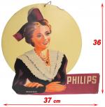 C1930-35 CARTON PUBLICITAIRE PHILIPS PROVENCE  Campagne publicitaire Philips sur...