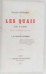 FONTAINE DE RESBECQ (Adolphe de). Voyages littéraires sur les quais...