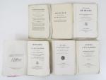 [1815]. Ensemble de 13 volumes et plaquettes in-8 brochés sur...