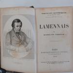 CASTILLE (Hippolyte). Portraits historiques au dix-neuvième siècle : Lamennais (portrait et...