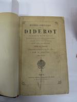 DIDEROT (Denis). OEuvres complètes. Etude sur Diderot et le mouvement...