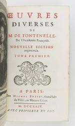 FONTENELLE (Bernard Le Bovier de). OEuvres diverses. Nouvelle édition augmentée....
