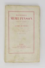 MUSSET (Alfred de). Mademoiselle Mimi Pinson - Profil de Grisette....