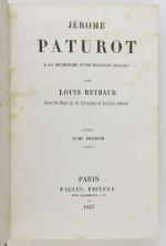REYBAUD (Louis). Jérôme Paturot à la recherche d'une position sociale....