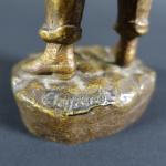 CHOPARD (XIX's - XX's) : Garçonnet. Bronze patiné, signé. Haut...