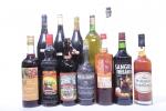 LIQUEURS & SPIRITUEUX - Lot de 9 bouteilles comprenant :...