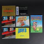 NINTENDO NES & GAMEBOY : 
Lot de 7 notices : 
1 Tetris...