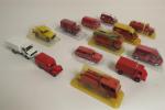 SOLIDO. Ensemble de 13 voitures de pompiers miniatures 1/43 et...