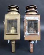 OUVRARD et VILLARS à Saint-Ouen : Deux lanternes de coursives...