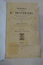 DESVERNOIS (Général, baron). Mémoires. Publiés sous les auspices de sa...