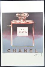 Andy Warhol (1928-1987) d'après -
Chanel 5 
Sérigraphie en couleurs sur...