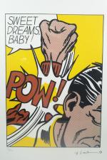 Roy Lichtenstein (1923 - 1997) d'après -
Sweet Dreams Baby -
Sérigraphie...