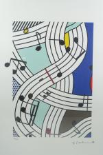 Roy Lichtenstein (1923 - 1997) d'après -
Composition I -
Sérigraphie en...