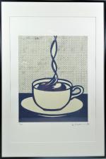 Roy Lichtenstein (1923 - 1997) d'après -
Café -
Sérigraphie en couleurs...